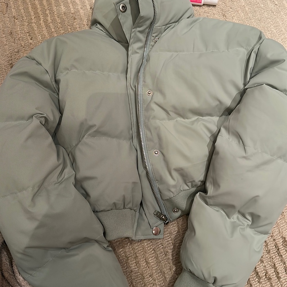Princess Polly Puffer Coat Cropped